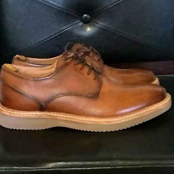 Brand: Steve madden Neptune Oxford, Color: Cognac, Size: 8.5 - Picture 4 of 5